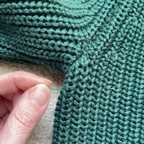 American Apparel 100% Cotton Green Sweater Size XS - Picture 5 of 10